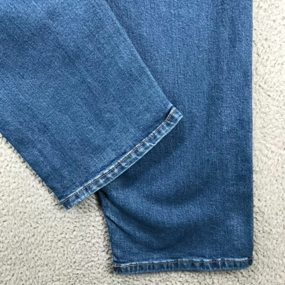 LEVIS 505 Jeans Mens 38x30 Regular Fit Straight Leg‎ Medium Wash Denim *FLAW